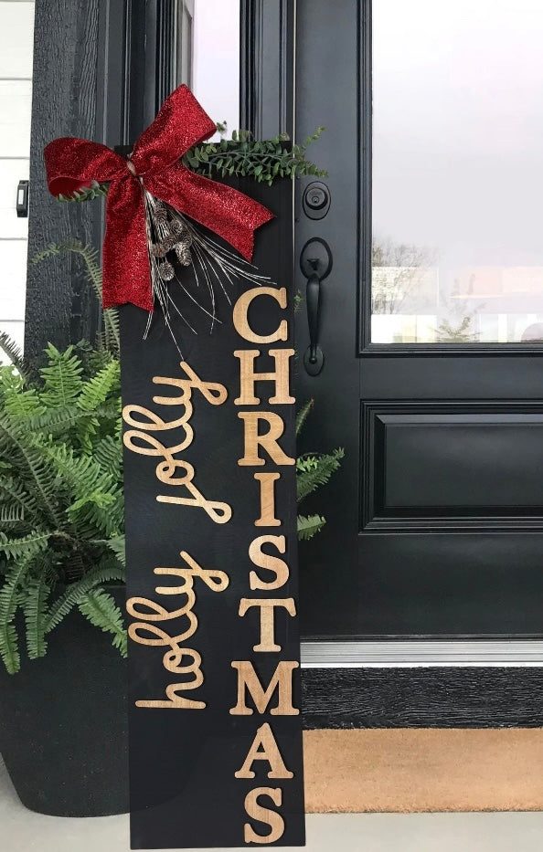 Holly Jolly Christmas Porch Leaner