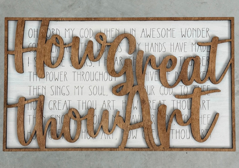 How Great Thou Art Sign